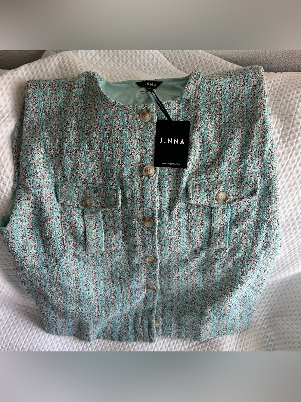 J.NNA Button Down Vest